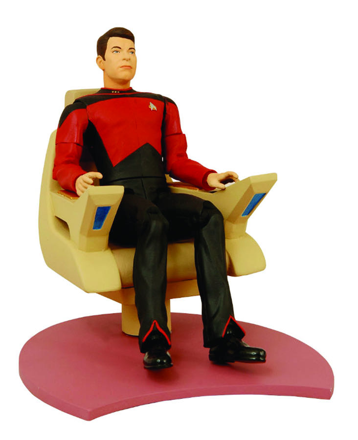 Riker In Chair - Art Asylum / Diamond Select (Star Trek Deluxe) action figure collectible [Barcode 699788176917] - Main Image 2