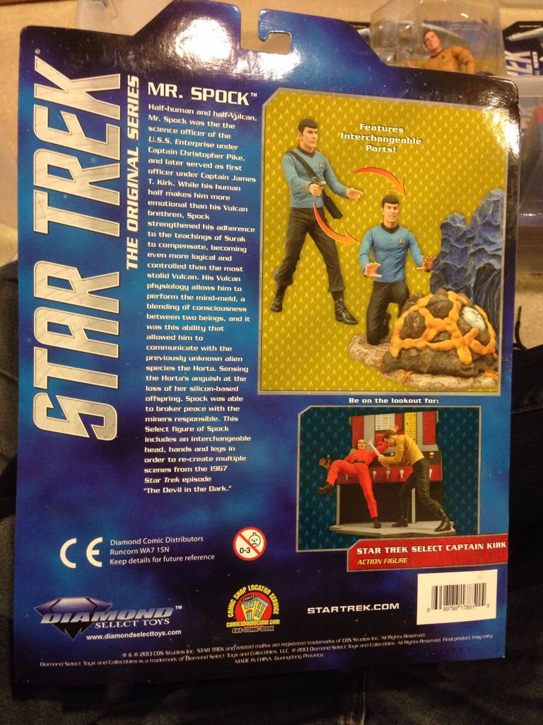 Mr. Spock ”Devil In The Dark” - Diamond Select (Star Trek) (Star Trek) action figure collectible [Barcode 699788178515] - Main Image 2