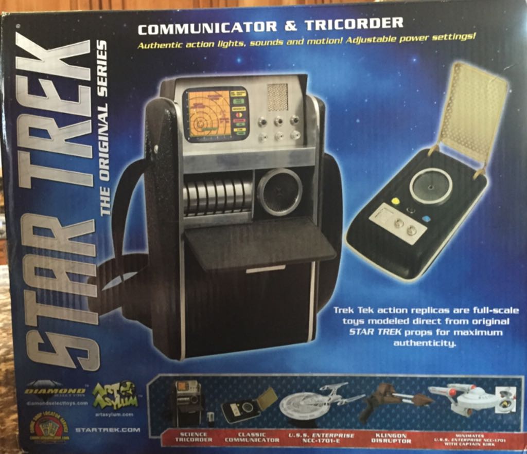 Star Trek The Original Series Communicator & Tricorder - Diamond Select Toys (Classic Star Trek) action figure collectible [Barcode 699788178546] - Main Image 2