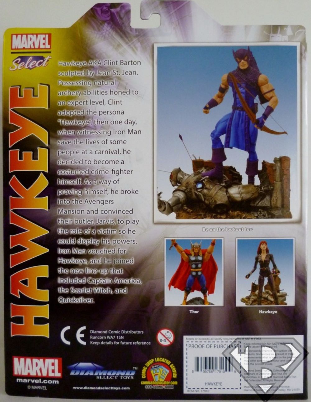 Marvel Select Hawkeye  - Diamond Select (Marvel Select) action figure collectible [Barcode 699788179109] - Main Image 5