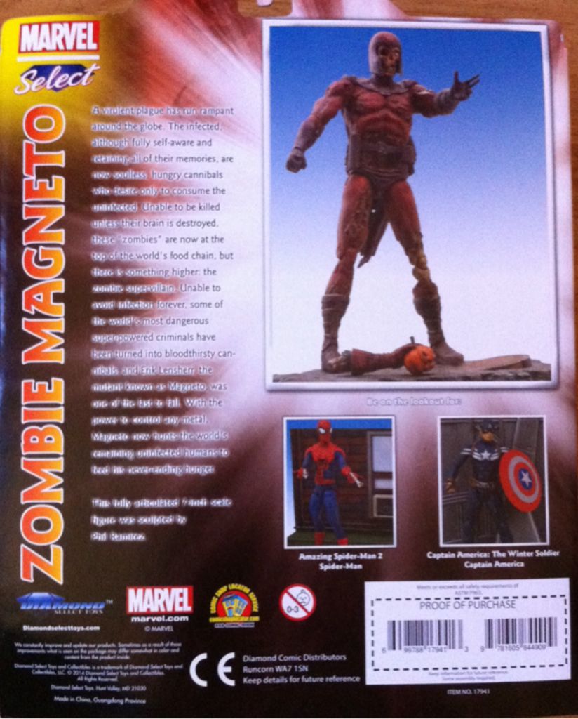 Magneto Zombie - Diamond Select Toys (Marvel Select) action figure collectible [Barcode 699788179413] - Main Image 2