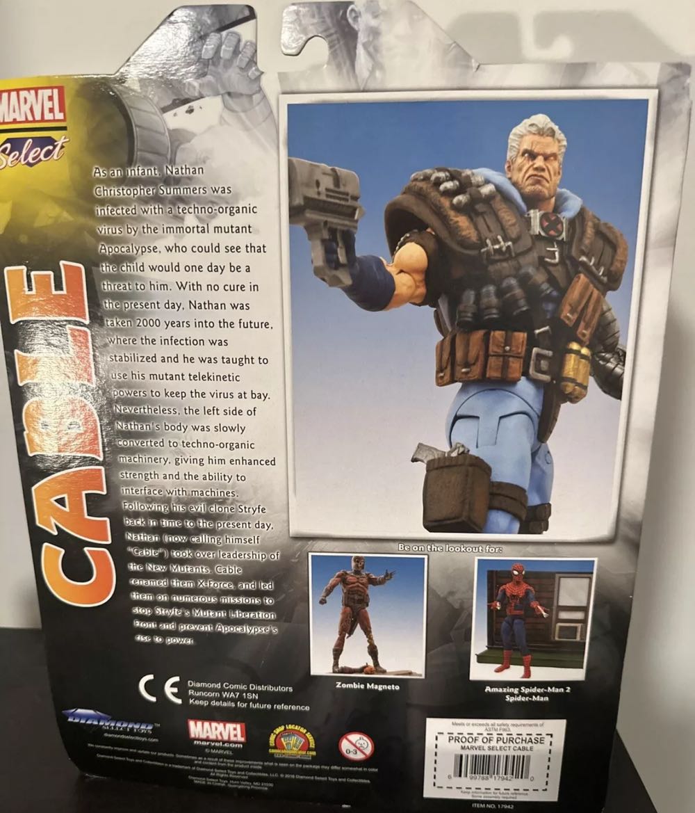 Cable  - Diamond Select Toys (Marvel Select) action figure collectible [Barcode 699788179420] - Main Image 4