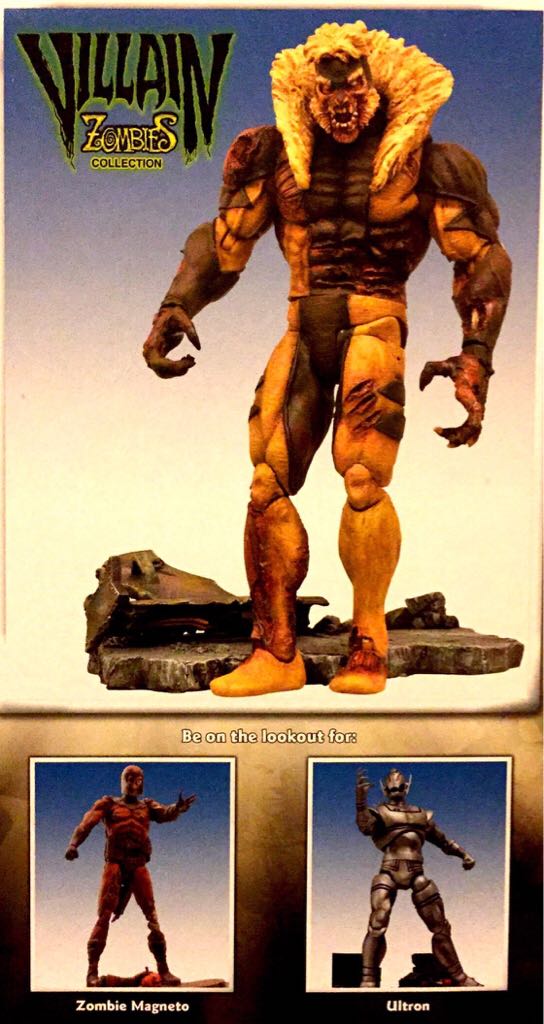 Sabertooth (Zombie) - Diamond Select Toys & Collectibles (Villain Zombies Collection) action figure collectible [Barcode 699788180136] - Main Image 2