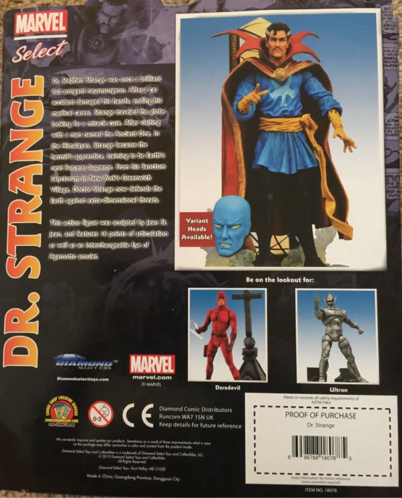 Dr. Strange - Diamond Select Toys (MARVEL) action figure collectible [Barcode 699788180785] - Main Image 2