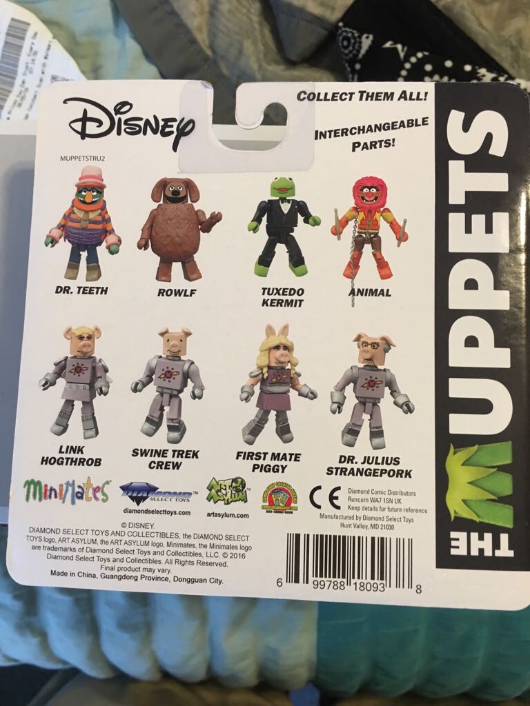 Kermit/Animal - Minimates (The Muppets) action figure collectible [Barcode 699788180938] - Main Image 2