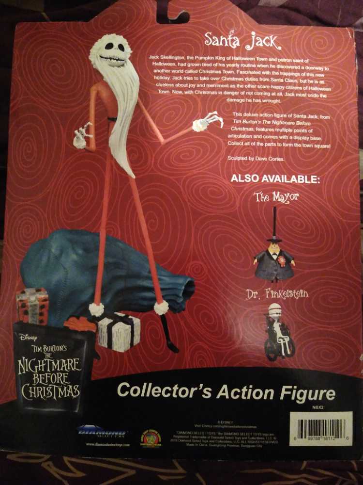 Nightmare Santa Jack Select - Diamond Select (The Nightmare Before Christmas) action figure collectible [Barcode 699788181126] - Main Image 3