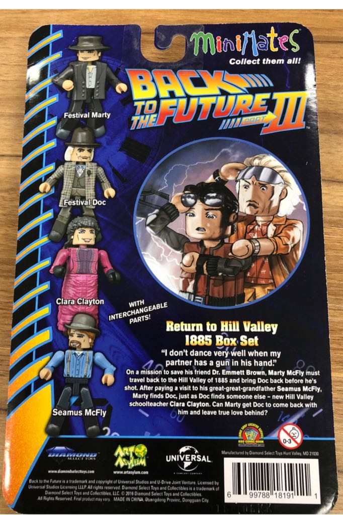 Back To The Future Part III - Return to Hill Valley 1885 Box Set - Minimates action figure collectible [Barcode 699788181911] - Main Image 2