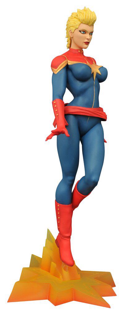 Gallery: Captain Marvel (Mohawk Eddition) Pvc Figure - Diamond Selects (MARVEL) action figure collectible [Barcode 699788182116] - Main Image 2