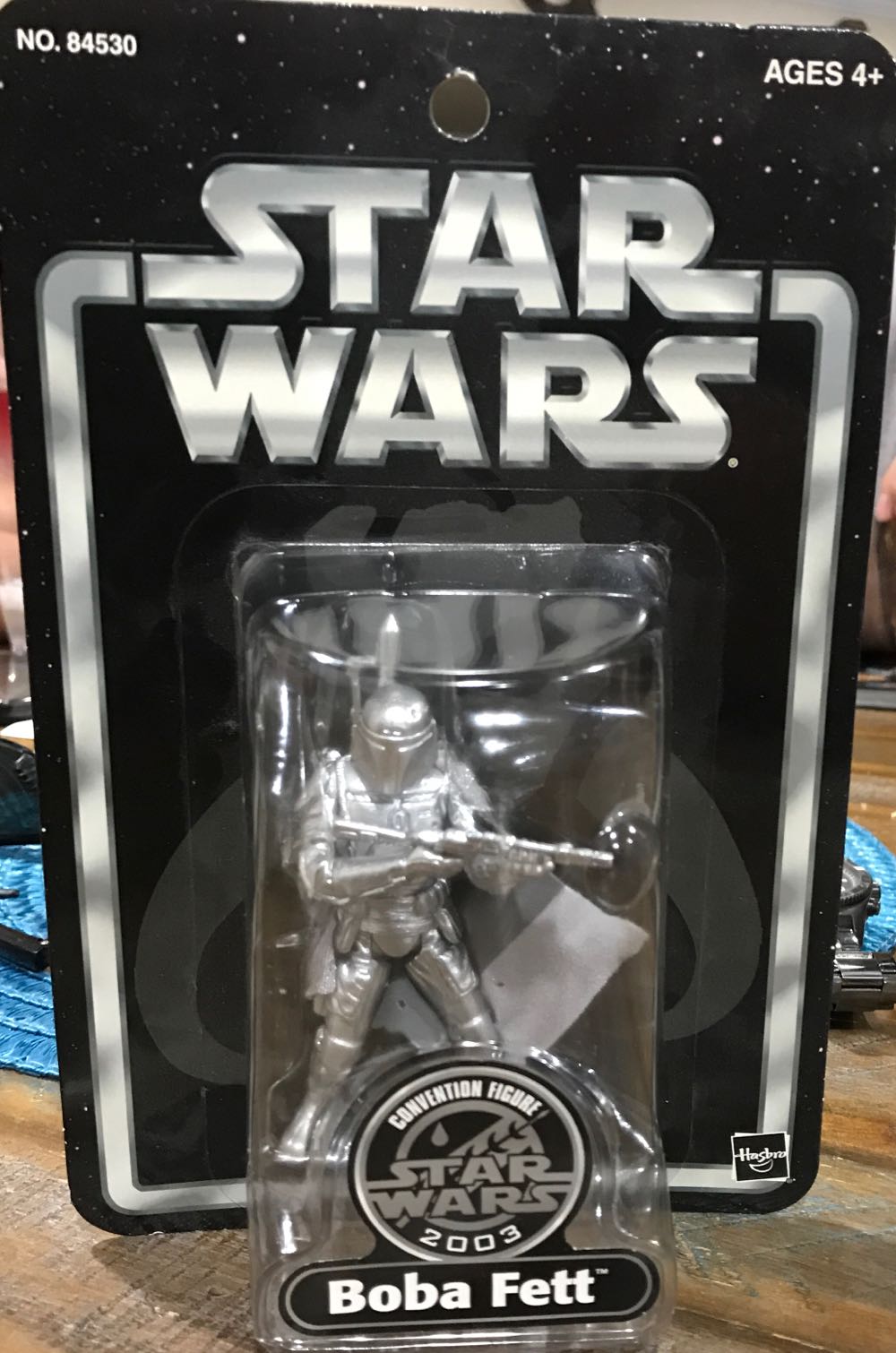 Boba Fett (2003 Silver Exclusive) - Hasbro (Star Wars) action figure collectible [Barcode 076930845301] - Main Image 2
