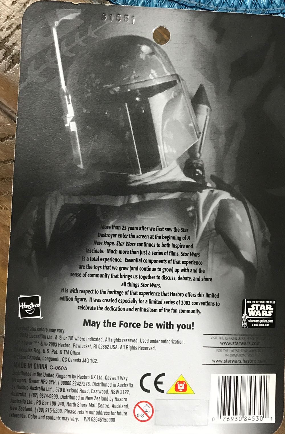 Boba Fett (2003 Silver Exclusive) - Hasbro (Star Wars) action figure collectible [Barcode 076930845301] - Main Image 3