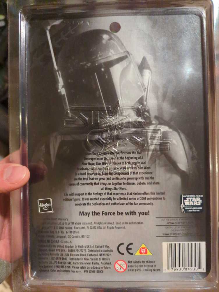 Boba Fett (2003 Silver Exclusive) - Hasbro (Star Wars) action figure collectible [Barcode 076930845301] - Main Image 4