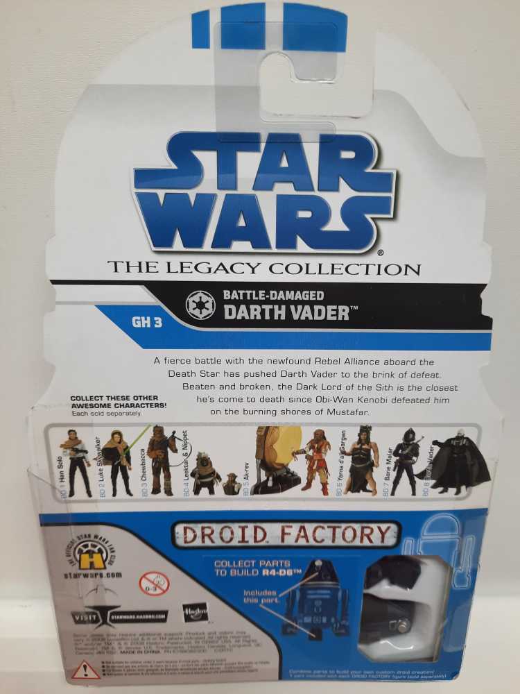 Darth Vader (Battle Damaged) - Hasbro (Star Wars: Legacy: Droid Factory: 3”) action figure collectible [Barcode 653569330431] - Main Image 2