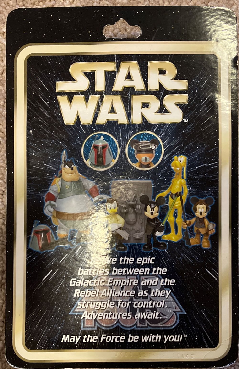 Donald Duck as Han Solo in Carbonite (Star Tours Series 4)  action figure collectible [Barcode 400017649016] - Main Image 2