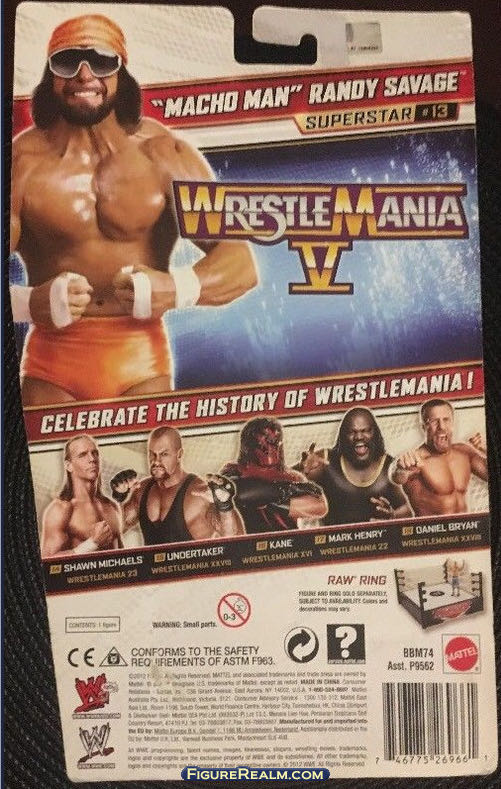 “Macho Man” Randy Savage - Mattel WWE (WWE Series 26) action figure collectible - Main Image 4