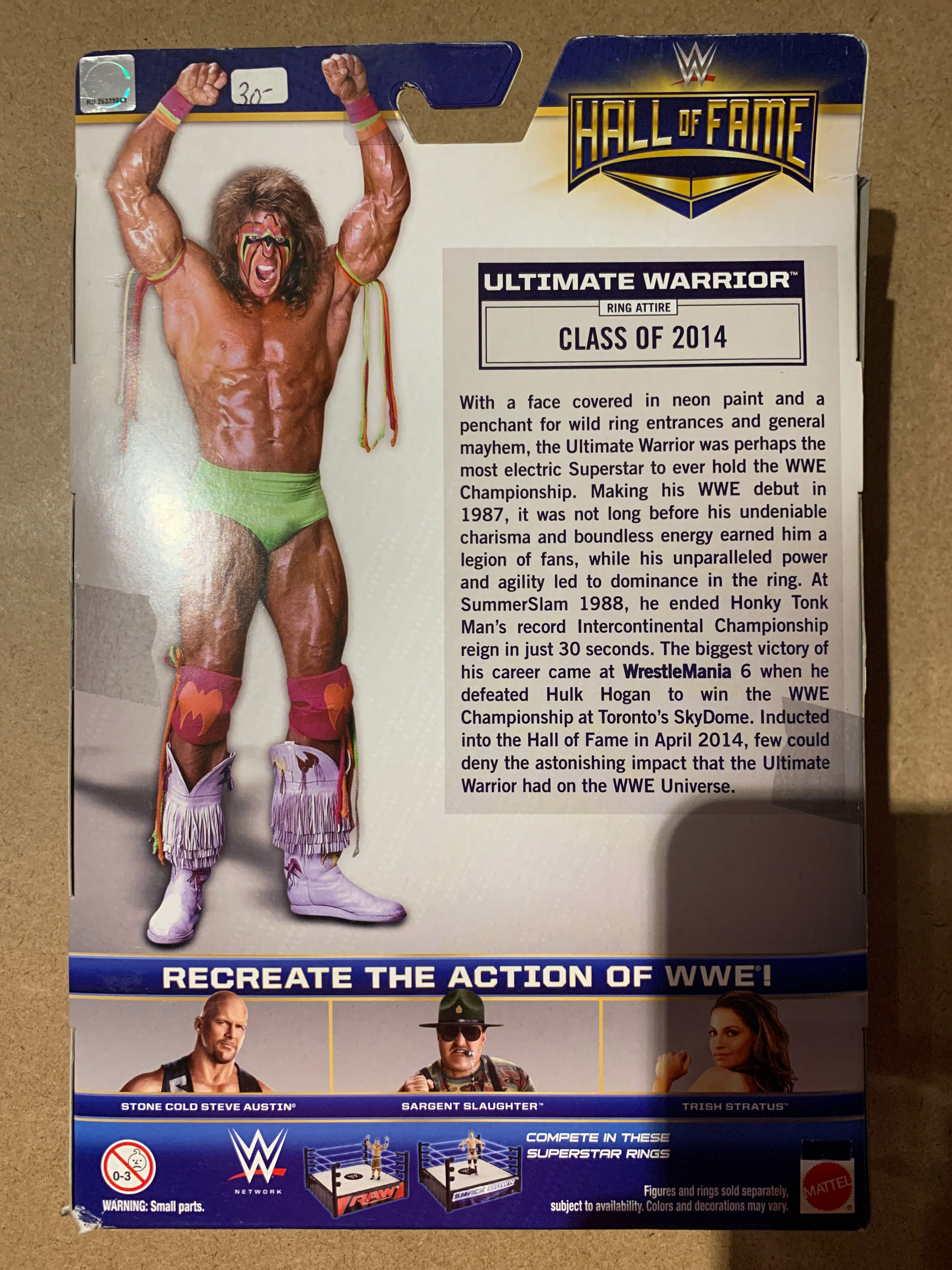 Ultimate Warrior  (Hall Of Fame) action figure collectible - Main Image 2