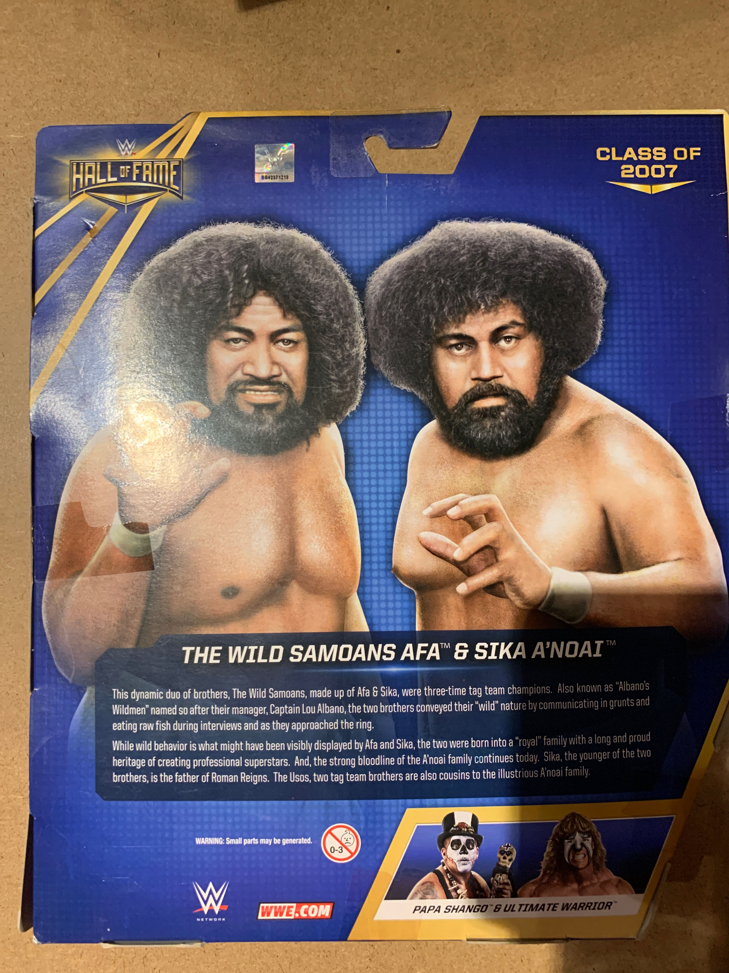 The Wild Samoans Afa & Sika A’Noai  (Hall Of Fame) action figure collectible - Main Image 2