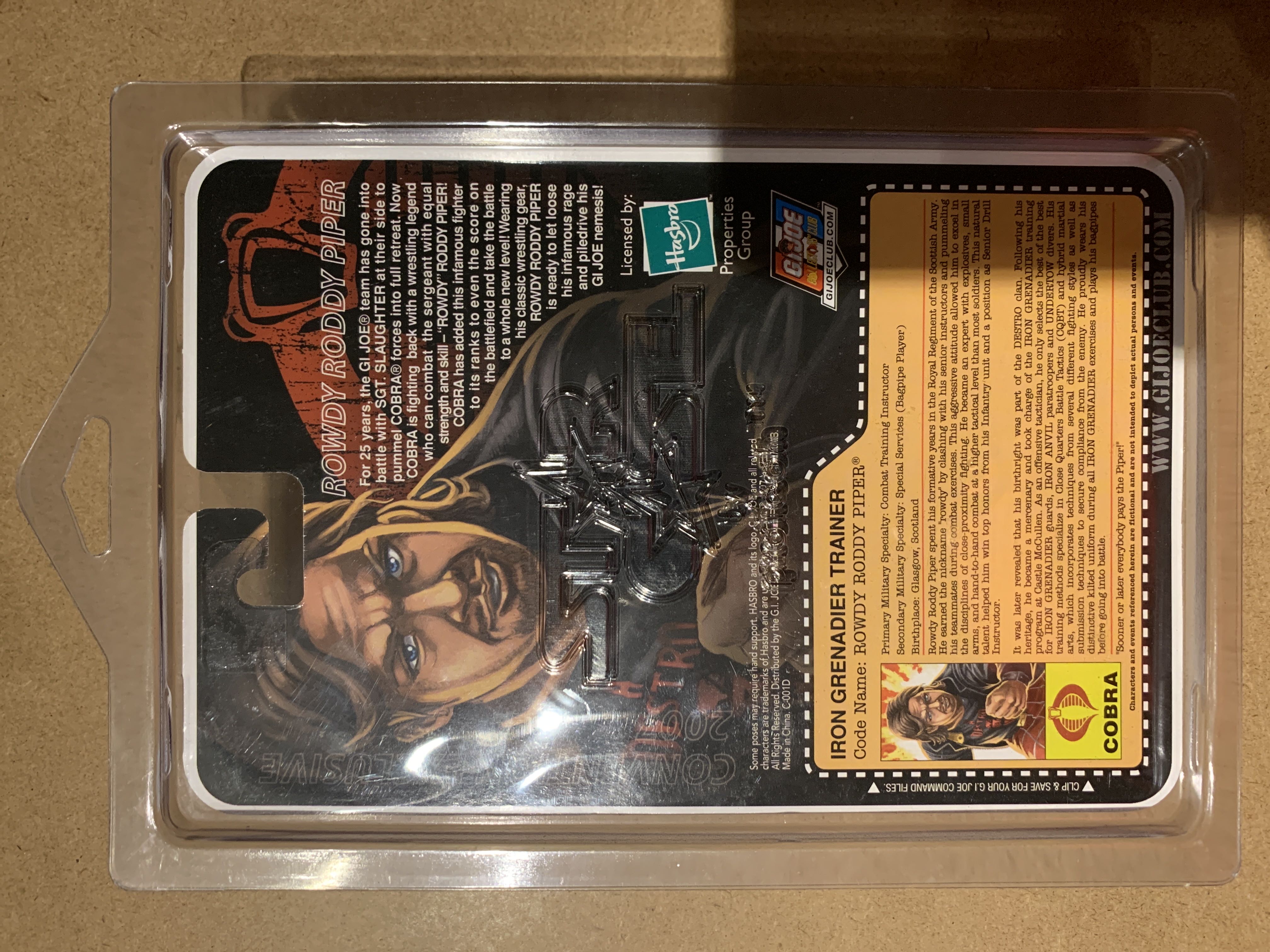 Rowdy Roddy Piper  (G.I. Joe) action figure collectible - Main Image 2