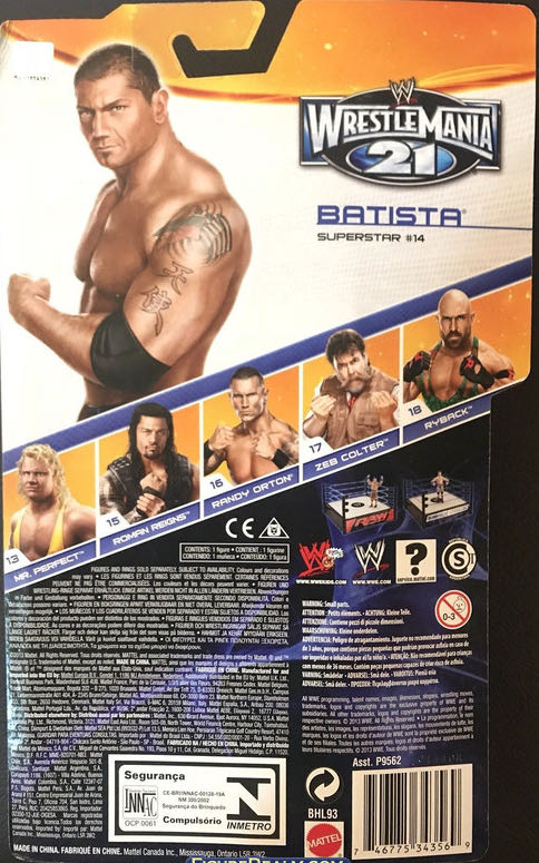 Batista - Mattel Wwe (WWE Series 37) action figure collectible - Main Image 4