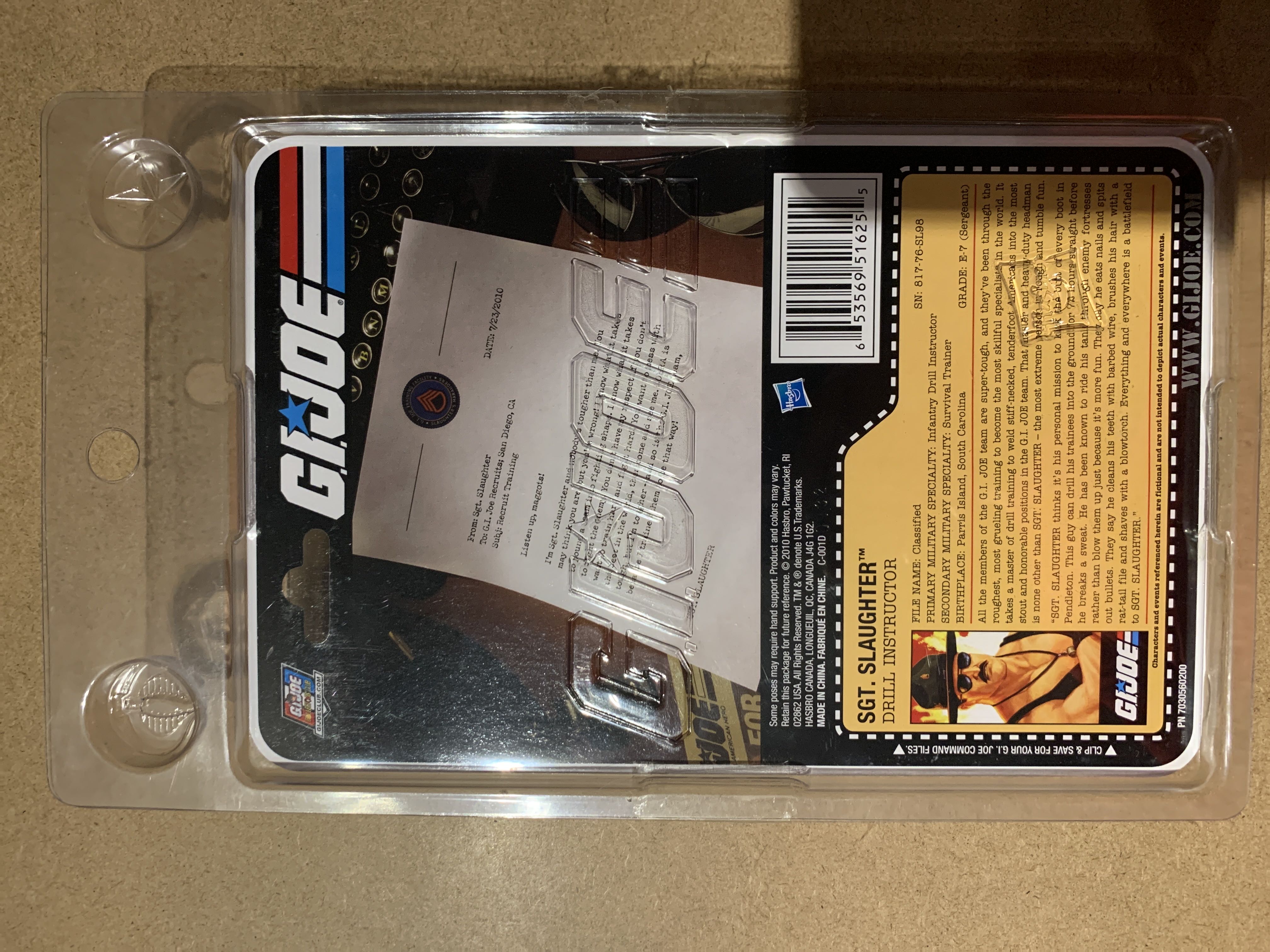 Sgt. Slaughter  (G.I. Joe) action figure collectible - Main Image 2