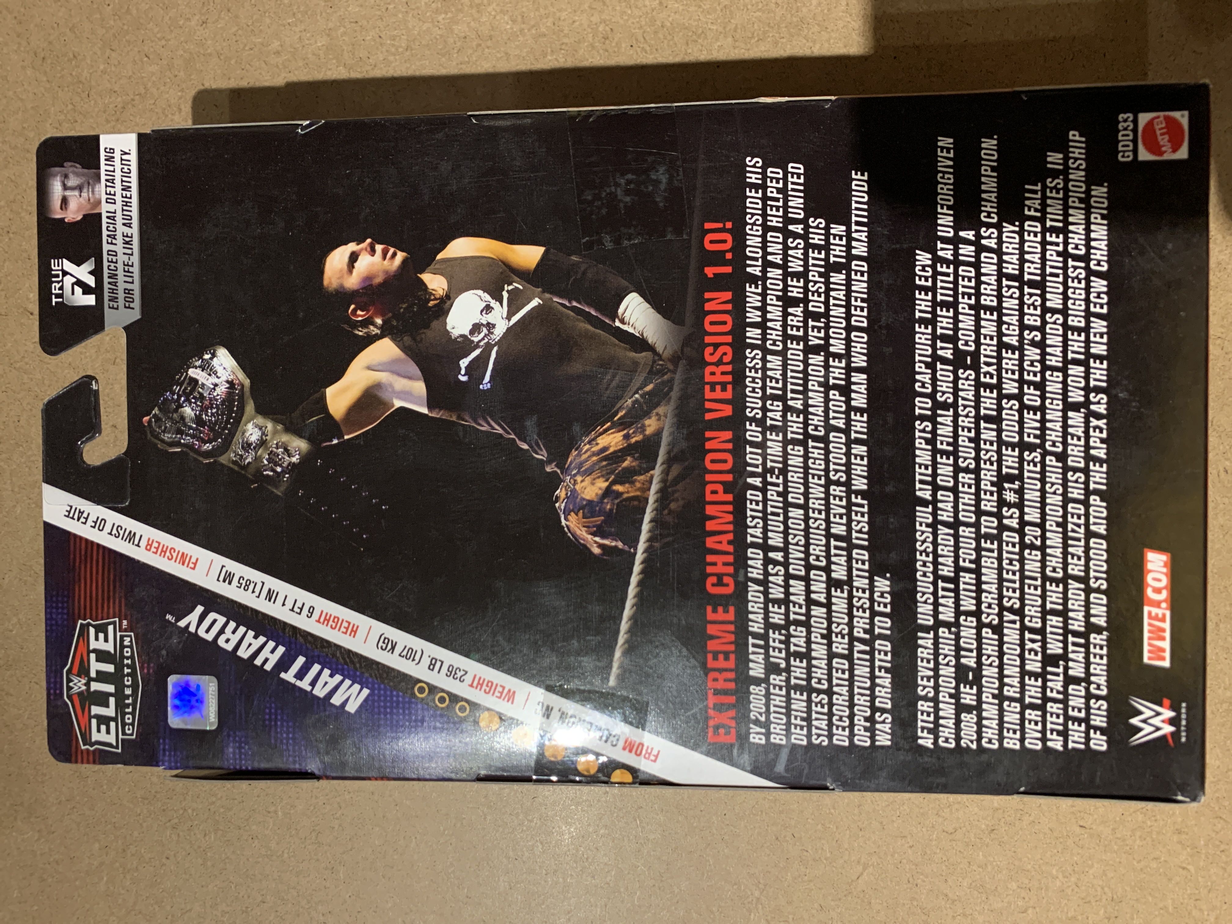 Matt Hardy  (WWE Elite Ringside Exclusive) action figure collectible - Main Image 2