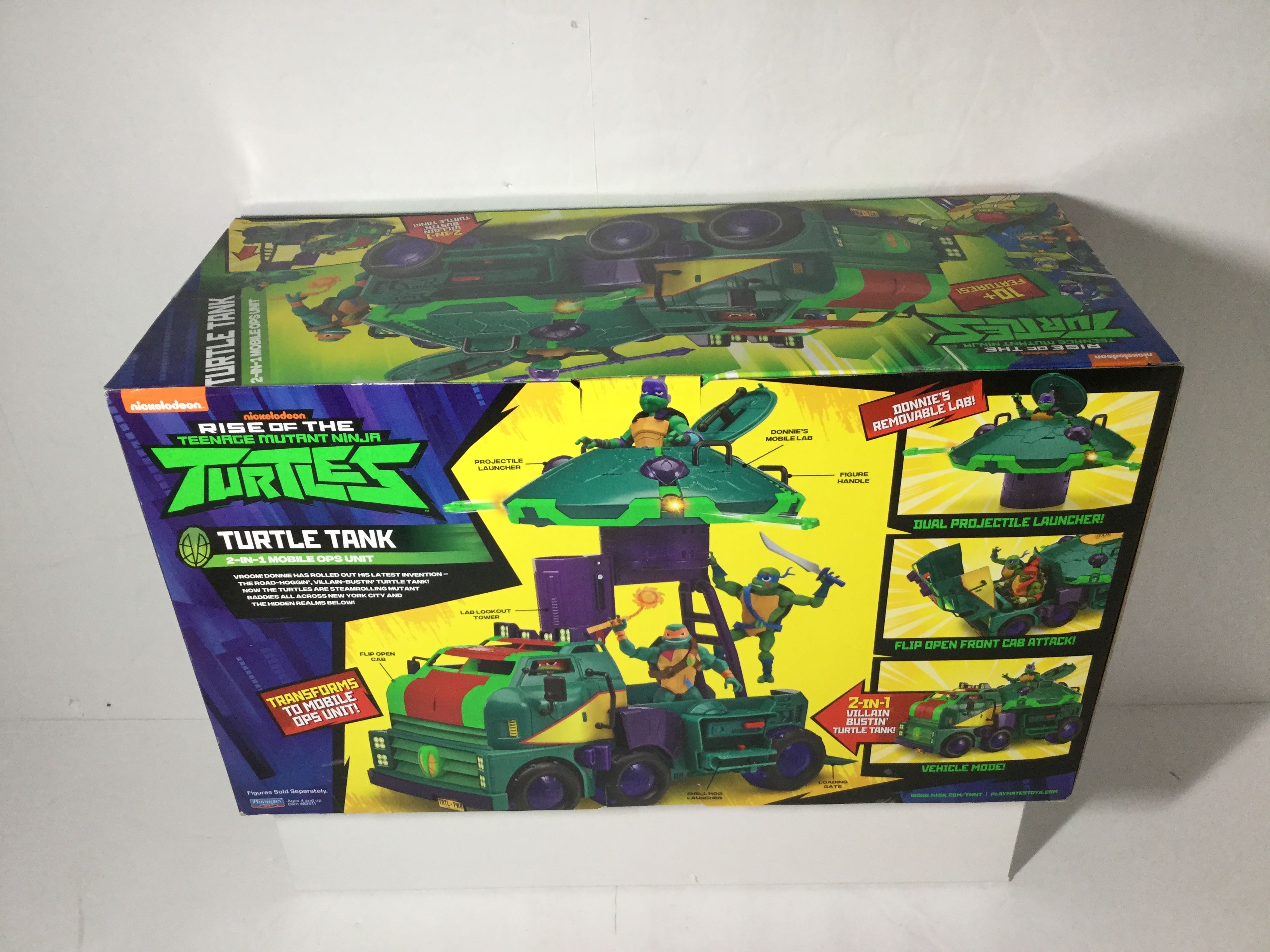 Rise of The Teenage Mutant Ninja Turtles Turtle Tank 2-in-1 Mobile Ops Unit - Vehicle  - Playmates (Battle vehicle) action figure collectible [Barcode 043377825111] - Main Image 2
