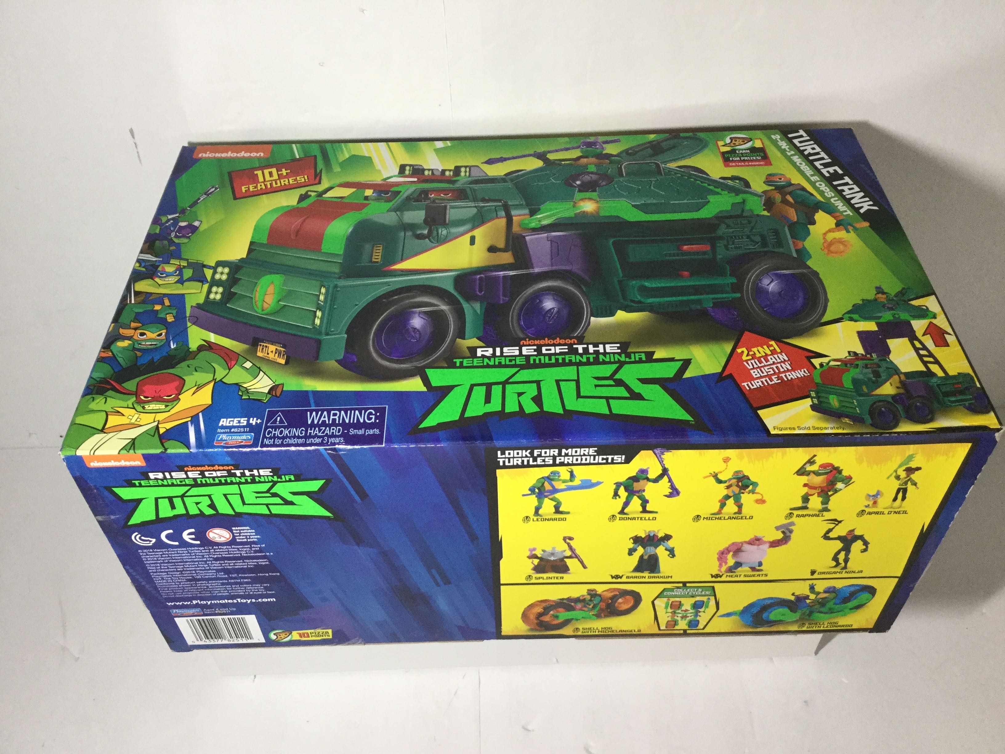 Rise of The Teenage Mutant Ninja Turtles Turtle Tank 2-in-1 Mobile Ops Unit - Vehicle  - Playmates (Battle vehicle) action figure collectible [Barcode 043377825111] - Main Image 3