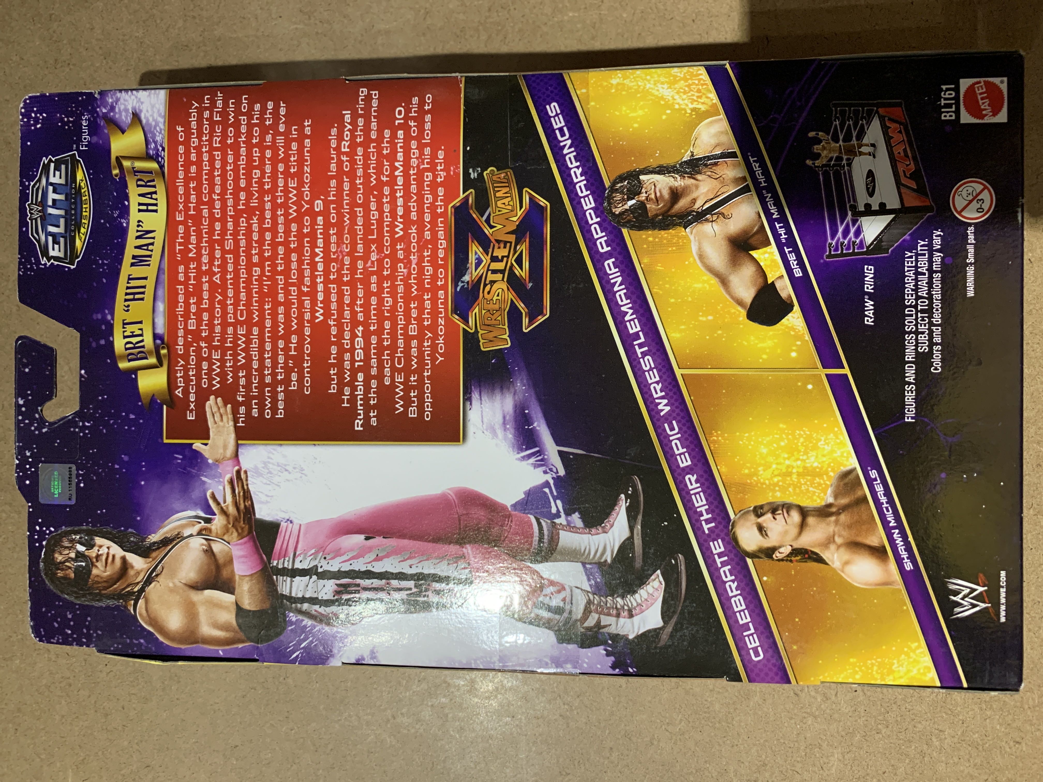 Bret “Hitman” Hart  (Elite Flashback) action figure collectible - Main Image 2