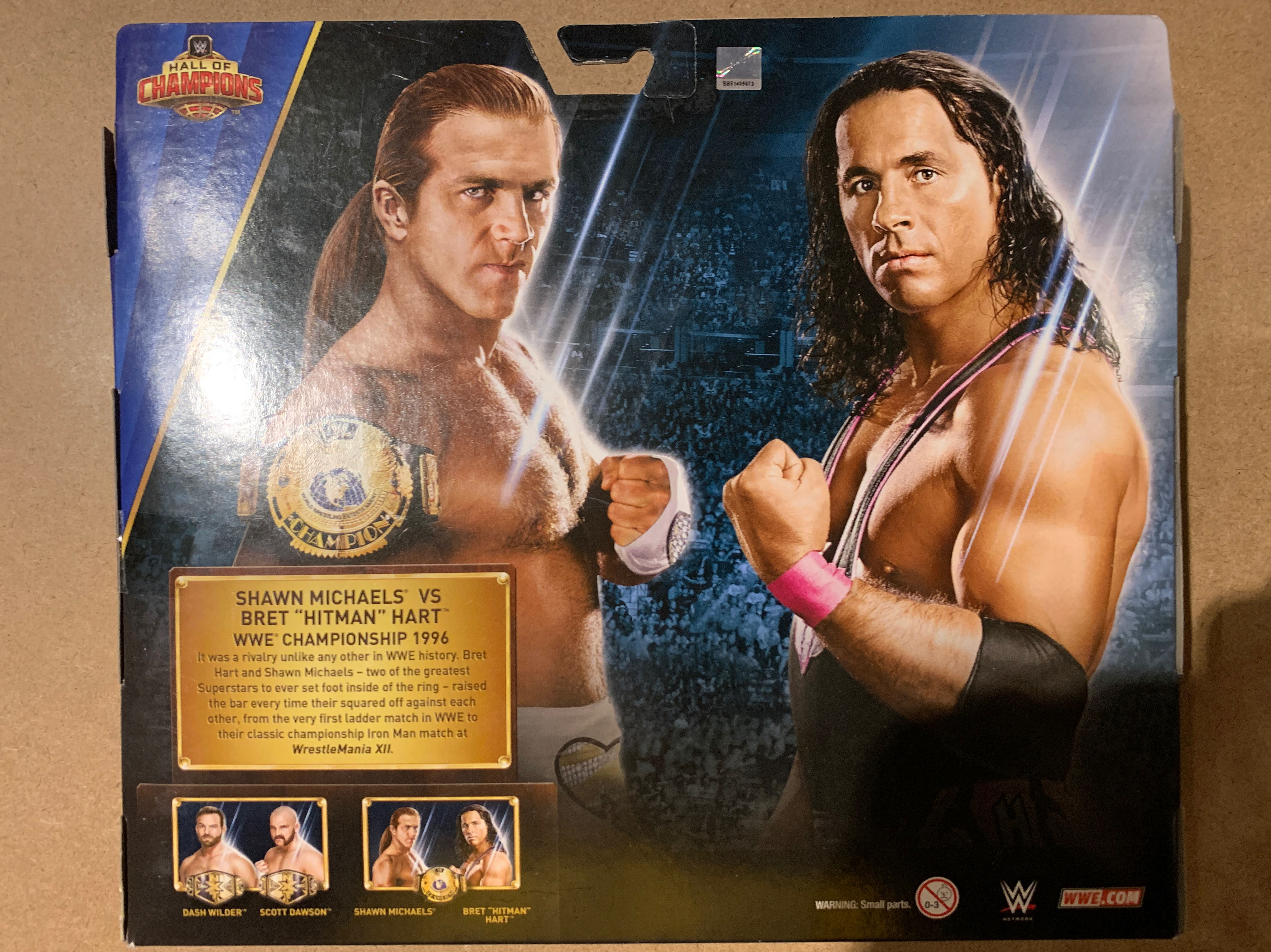 Shawn Michaels vs Bret “Hitman” Hart  (Elite Hall Of Champions) action figure collectible - Main Image 2