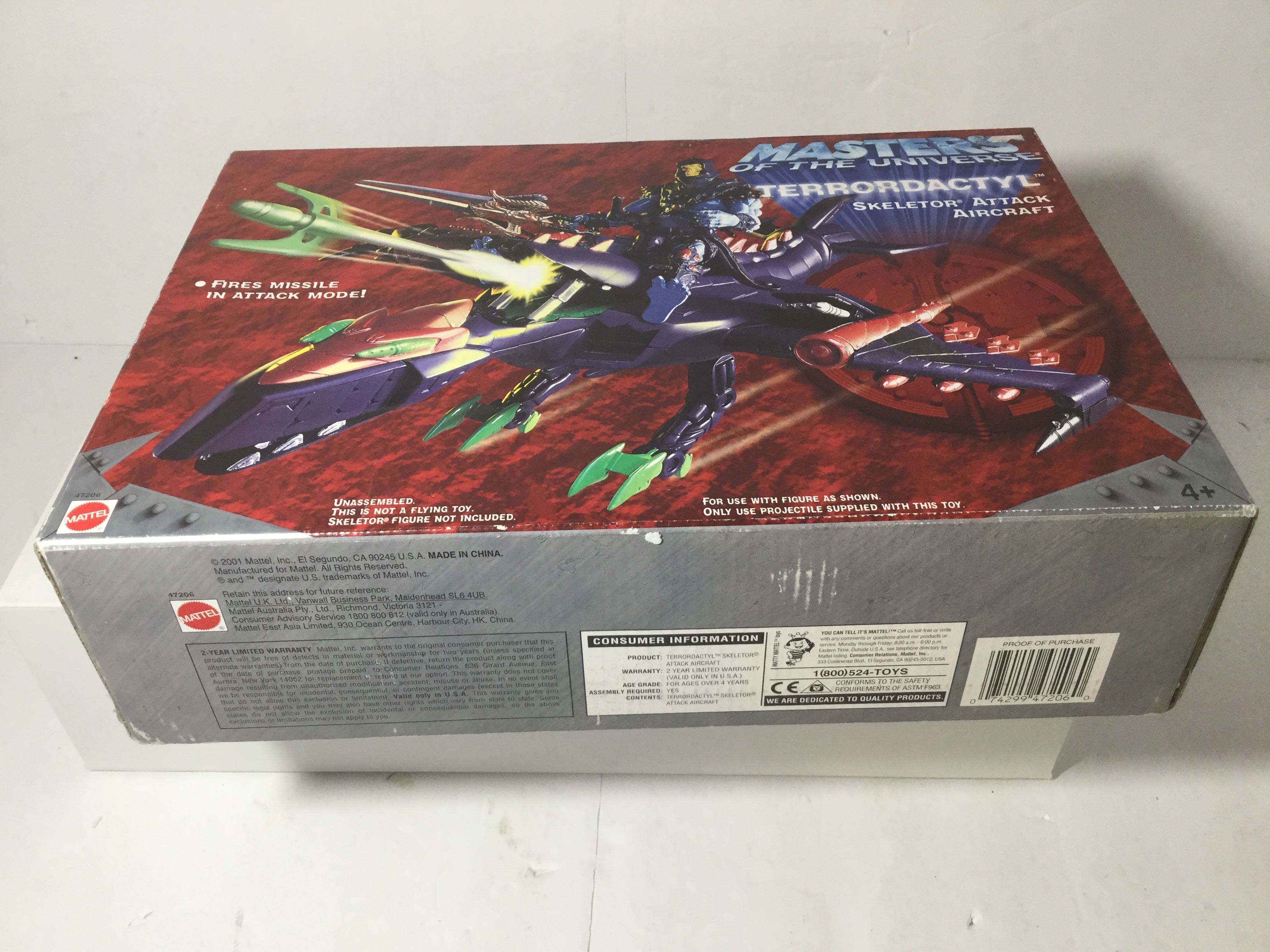 Terrordactyl Skeletor Attack Aircraft - Mattel (Masters Of The Universe 200x) action figure collectible [Barcode 074299472060] - Main Image 4