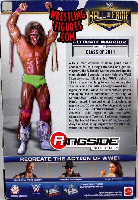 Ultimate Warrior - Mattel Wwe (WWE Hall Of Fame) action figure collectible - Main Image 3
