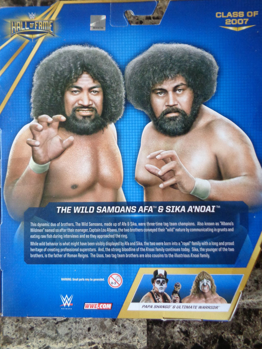 The Wild Samoans - Mattel Wwe (WWE Hall Of Fame) action figure collectible - Main Image 4