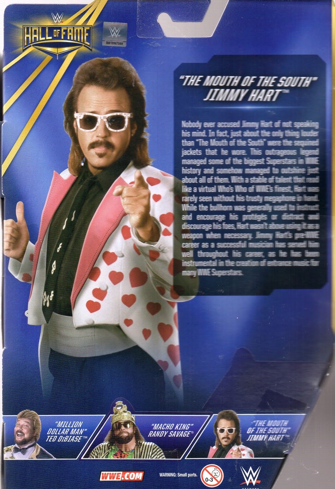 “The Mouth Of The South” Jimmy Hart - Mattel WWE (WWE Hall Of Fame) action figure collectible - Main Image 4
