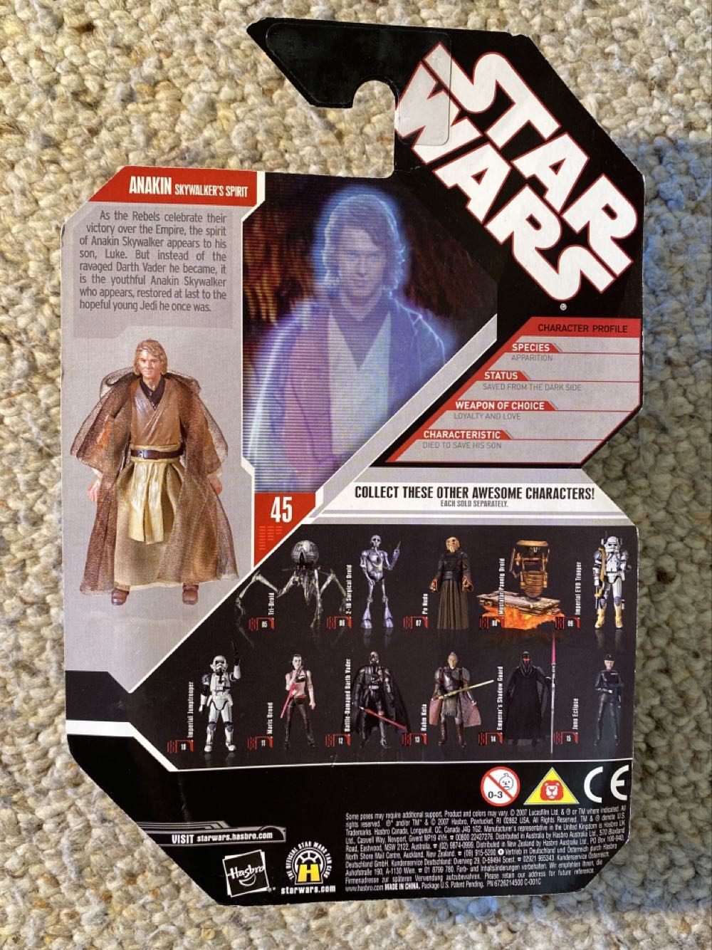 Anakin Skywalker’s Spirit (No Coin) - Hasbro (Star Wars - 30th Anniversary Collection) action figure collectible [Barcode 653569296911] - Main Image 2