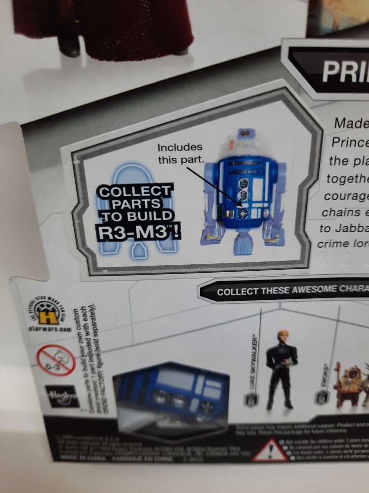 Star Wars: Princess Leia - Hasbro (Star Wars: Legacy: Droid Factory: 3”) action figure collectible [Barcode 653569429869] - Main Image 3