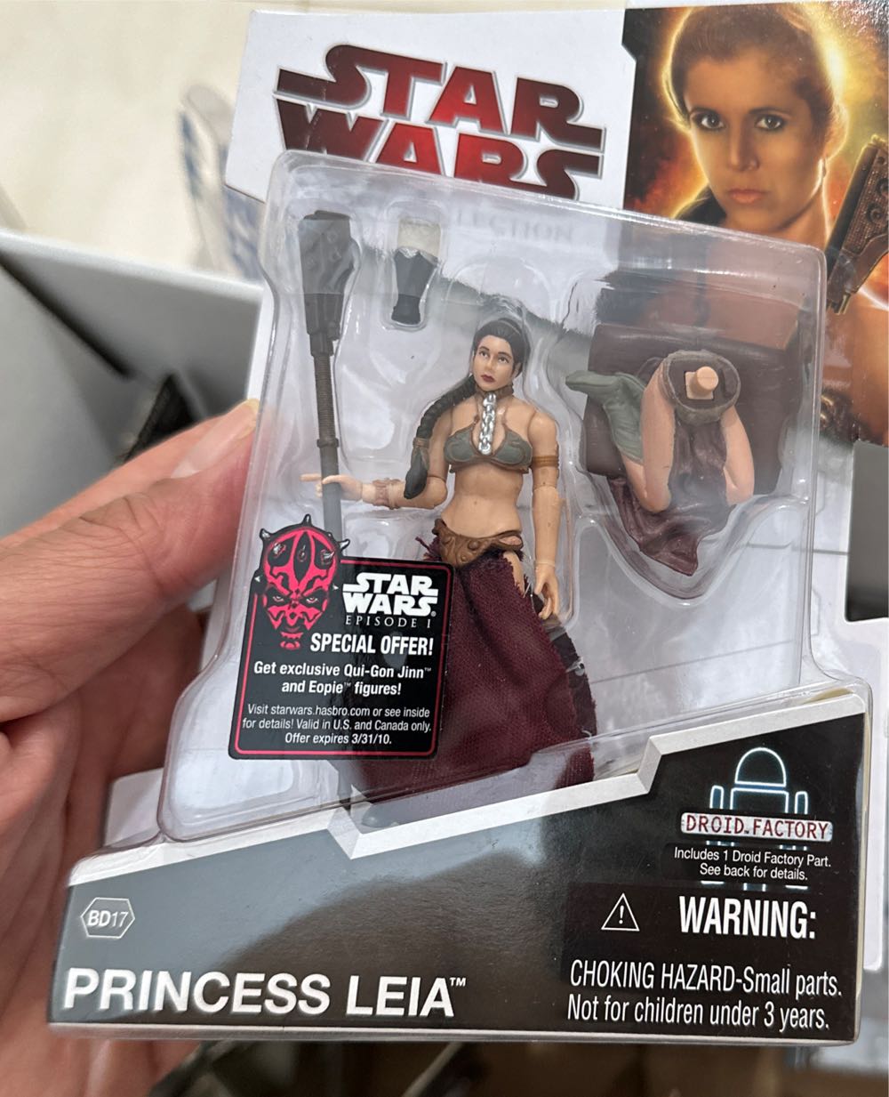 Star Wars: Princess Leia - Hasbro (Star Wars: Legacy: Droid Factory: 3”) action figure collectible [Barcode 653569429869] - Main Image 4