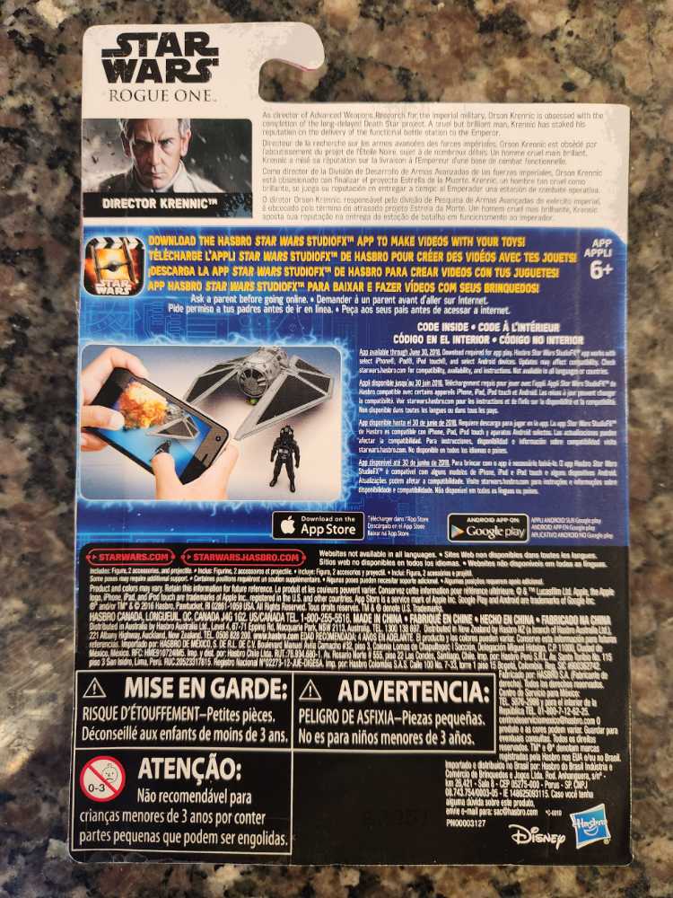 Director Krennic - Star Wars (Rogue One) - Disney / Hasbro (Star Wars) action figure collectible [Barcode 630509420476] - Main Image 2