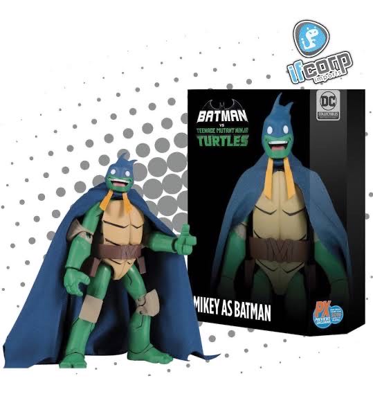 Mikey as Batman - DC Direct (Batman Vs Teenage Mutant Ninja Turtles) action figure collectible [Barcode 761941355832] - Main Image 2