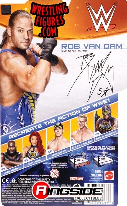 Rob Van Dam - Mattel Wwe (WWE Series 43) action figure collectible - Main Image 4