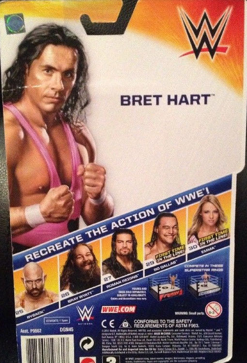 Bret “Hitman” Hart - Mattel Wwe (WWE Series 49) action figure collectible - Main Image 4