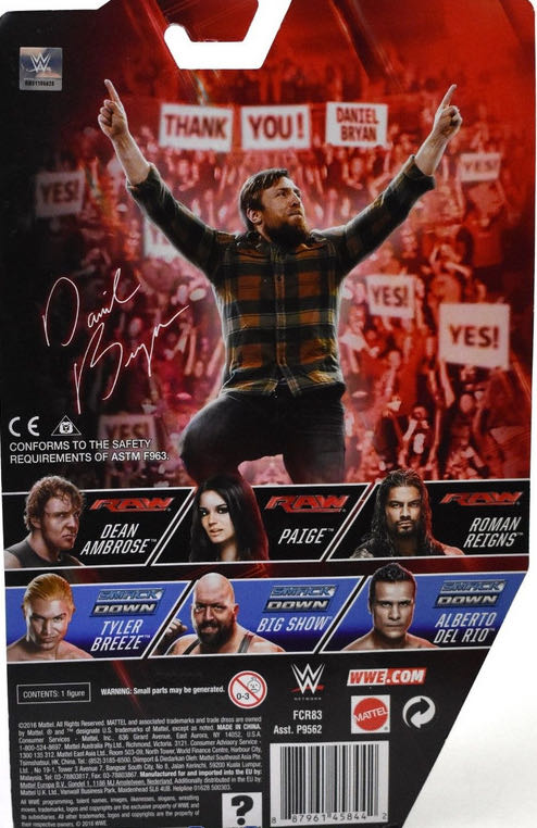 Daniel Bryan - Mattel Wwe (WWE Series 66) action figure collectible - Main Image 4