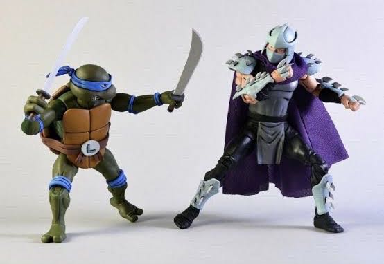 Tmnt Teenage Mutant Ninja Turtles (1987) - Leonardo vs. Shredder - Neca/Reel Toys (1987 Teenage Mutant Ninja Turtles) action figure collectible [Barcode 634482540770] - Main Image 3