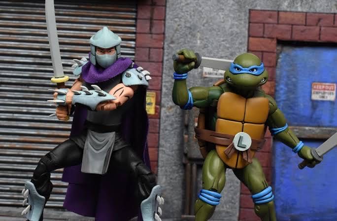 Tmnt Teenage Mutant Ninja Turtles (1987) - Leonardo vs. Shredder - Neca/Reel Toys (1987 Teenage Mutant Ninja Turtles) action figure collectible [Barcode 634482540770] - Main Image 4