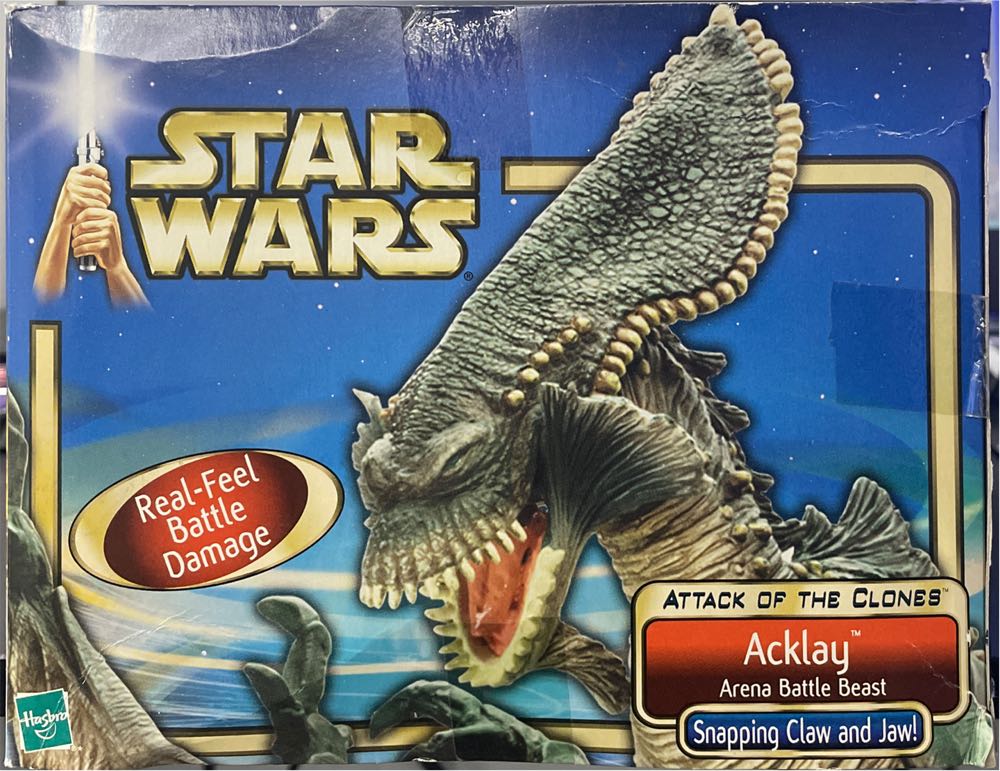 Blue Card - Acklay Arena Battle Beast w/ Snapping Claw & Jaw! - Hasbro (Creature) action figure collectible [Barcode 076930848845] - Main Image 3