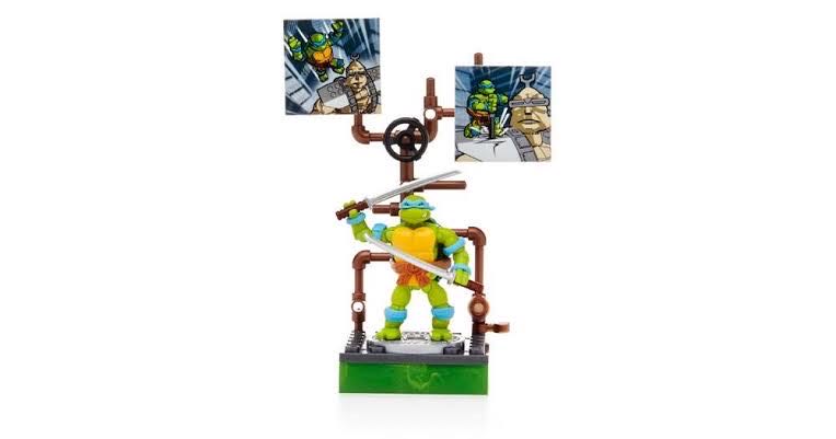 Mega Bloks TMNT: 1 Leonardo Cartoon - Mega Bloks (Teenage Mutant Ninja Turtles) action figure collectible - Main Image 4