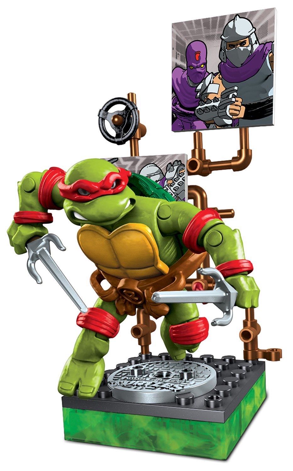 Mega Bloks TMNT: 2 Raphael Cartoon - Mega Bloks (Teenage Mutant Ninja Turtles) action figure collectible - Main Image 2