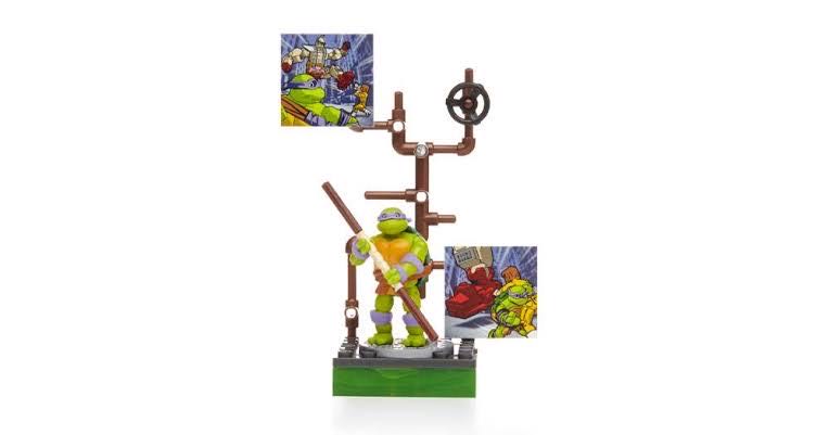 Mega Bloks TMNT: 3 Donatello Cartoon - Mega Bloks (Teenage Mutant Ninja Turtles) action figure collectible - Main Image 4