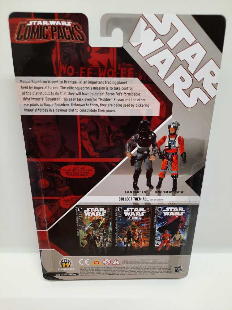 Baron Soonitir Fel & Hobbie Klivian - Star Wars Comic Packs (X-Wing Rogue Squadron #24) - Hasbro (Star Wars) action figure collectible [Barcode 653569230953] - Main Image 2