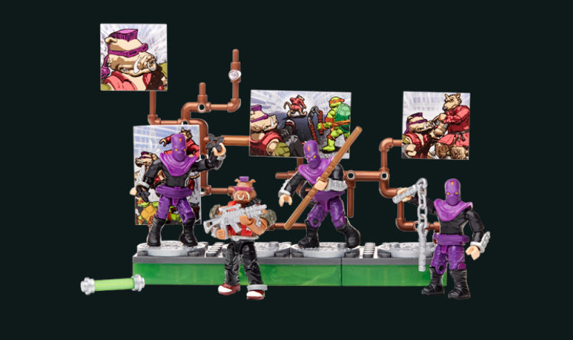 Mega Bloks TMNT: 5 Bebop Cartoon - Mega Bloks (Teenage Mutant Ninja Turtles) action figure collectible - Main Image 4