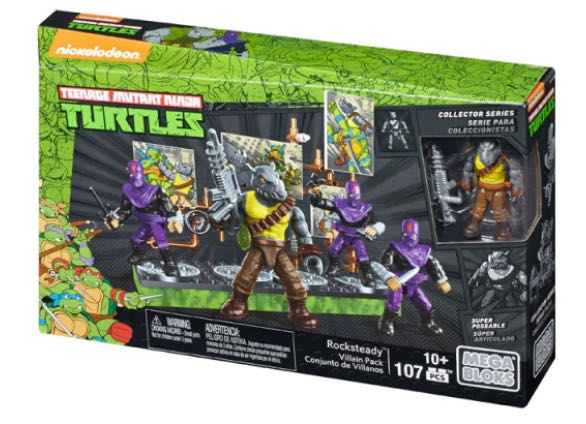 Mega Bloks TMNT: 6 Rocksteady Cartoon - Mega Bloks (Teenage Mutant Ninja Turtles) action figure collectible - Main Image 2