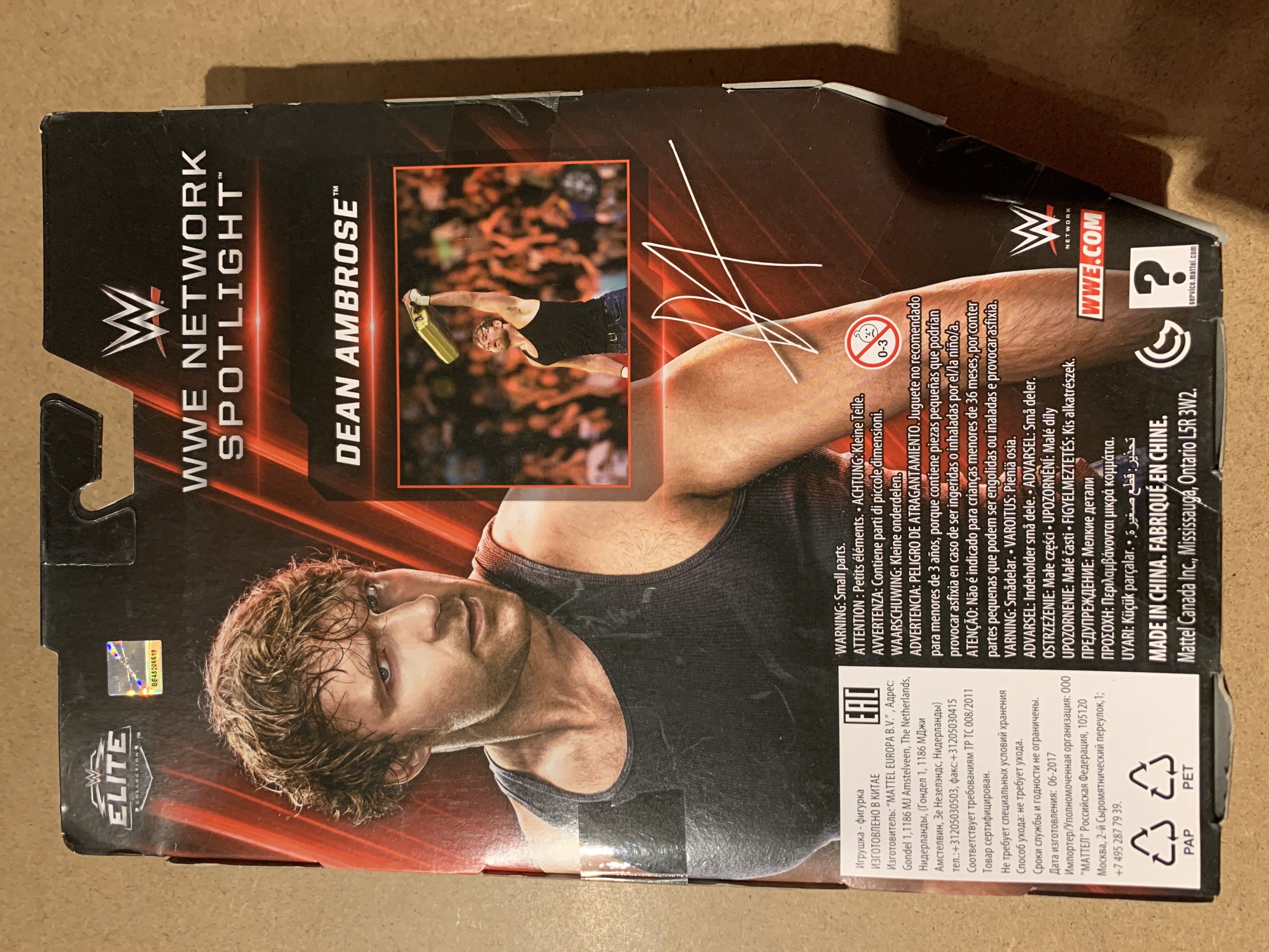 Dean Ambrose  (Elite WWE Network Spotlight) action figure collectible [Barcode 887961432497] - Main Image 2